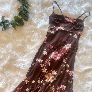 Cross back floral Rampage Dress